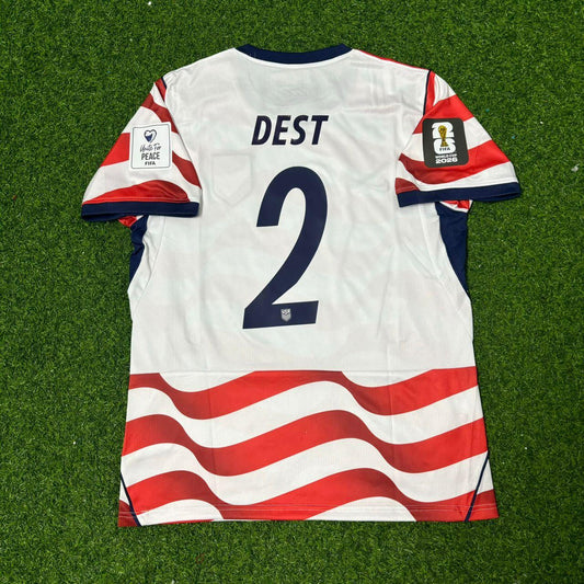 Sergiño Dest #2 USA 2026 World Cup Home Football Jersey