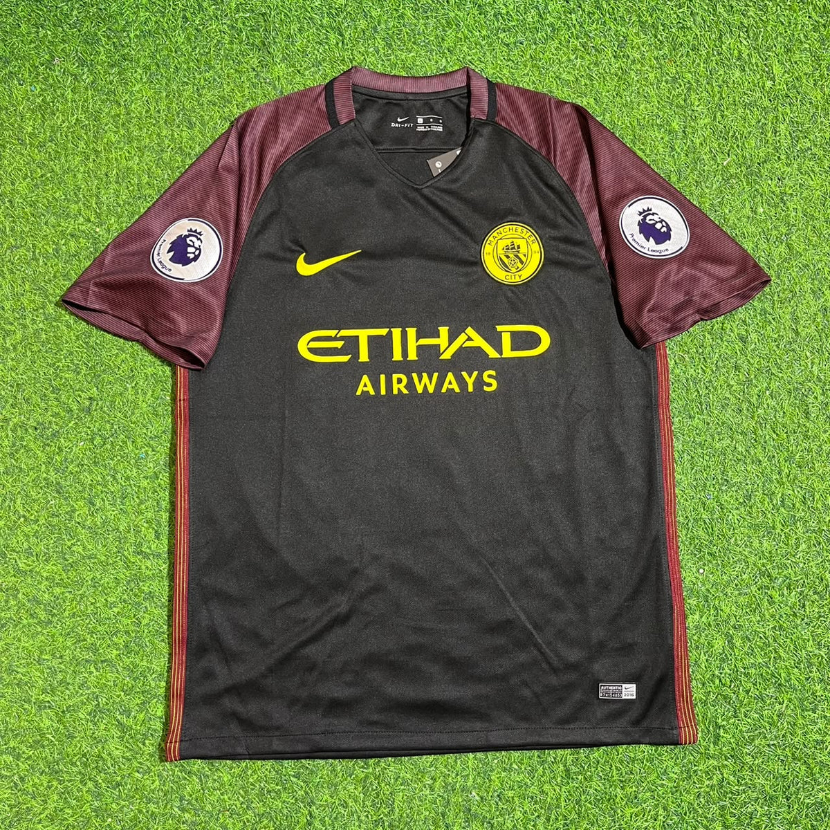 Sergio Kun Aguero 10- Manchester City 2016 2017 Season Away Retro Jersey Maillot Trikot Maglia