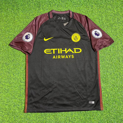 Sergio Kun Aguero 10- Manchester City 2016 2017 Season Away Retro Jersey Maillot Trikot Maglia