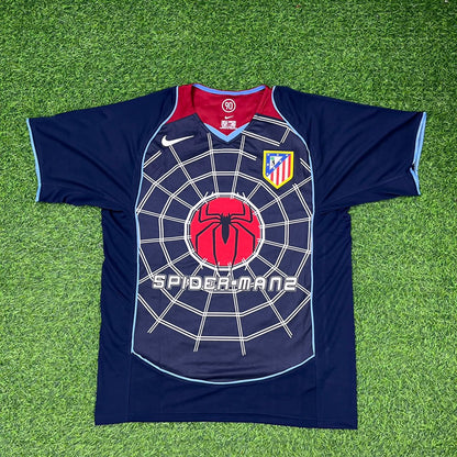 Sergio Kun Aguero #10 Atletico Madrid SpiderMan Retro Football Jersey