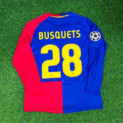 Sergio Busquets Barcelona 2009 Champions League Final Retro Jersey