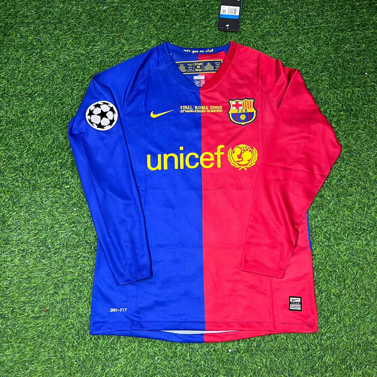 Sergio Busquets Barcelona 2009 Champions League Final Retro Jersey