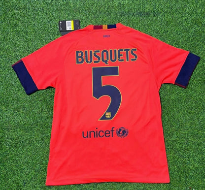 Sergio Busquets 5- Barcelona 2014 Kit Season Retro Trikot Maillot Jersey