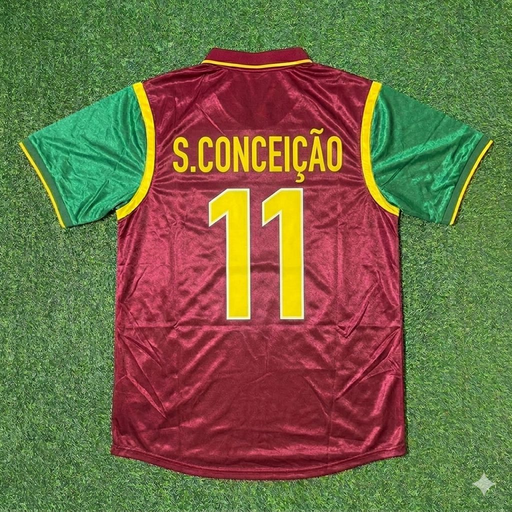 Sérgio Conceição #11 Portugal 1998 World Cup Retro Jersey