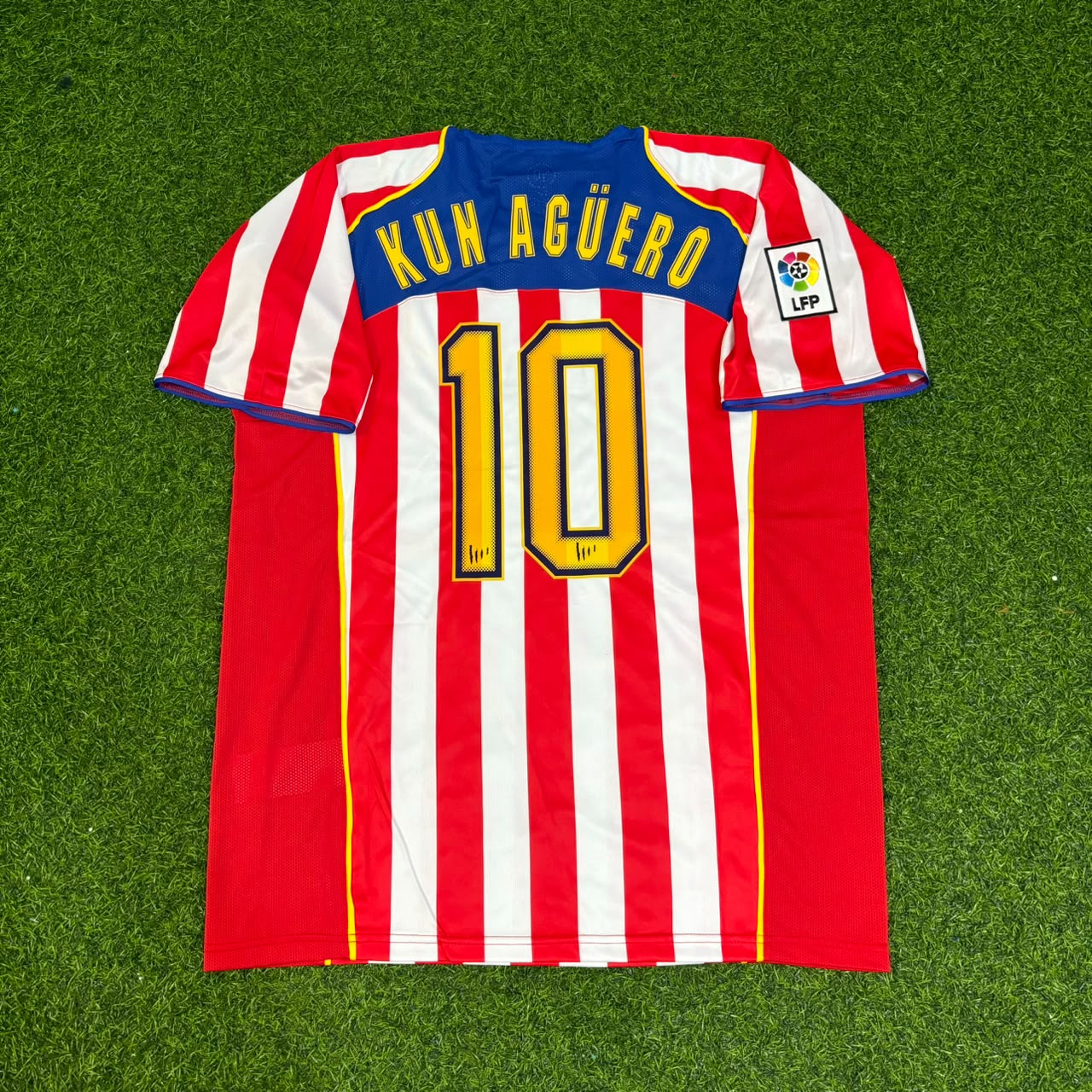 Maillot de Football Rétro Sergio Kun Aguero #10 Atletico Madrid SpiderMan