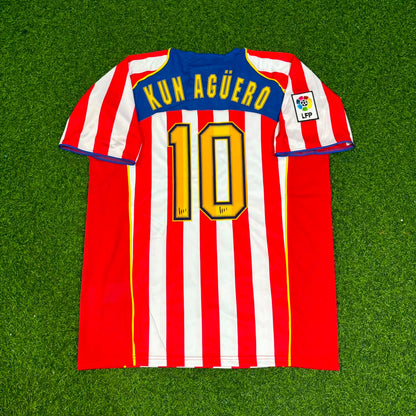 Maillot de Football Rétro Sergio Kun Aguero #10 Atletico Madrid SpiderMan