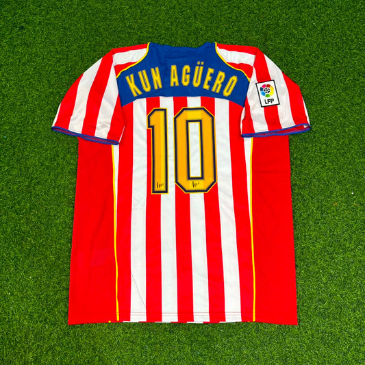 Sergio Kun Agüero #10 Atlético Madrid SpiderMan Retro Fußballtrikot