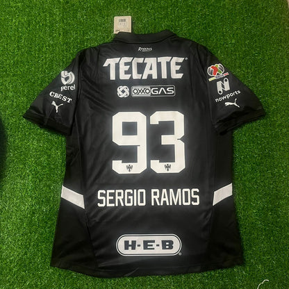 Sergio Ramos Monterrey Black Jersey Soccer Shirt