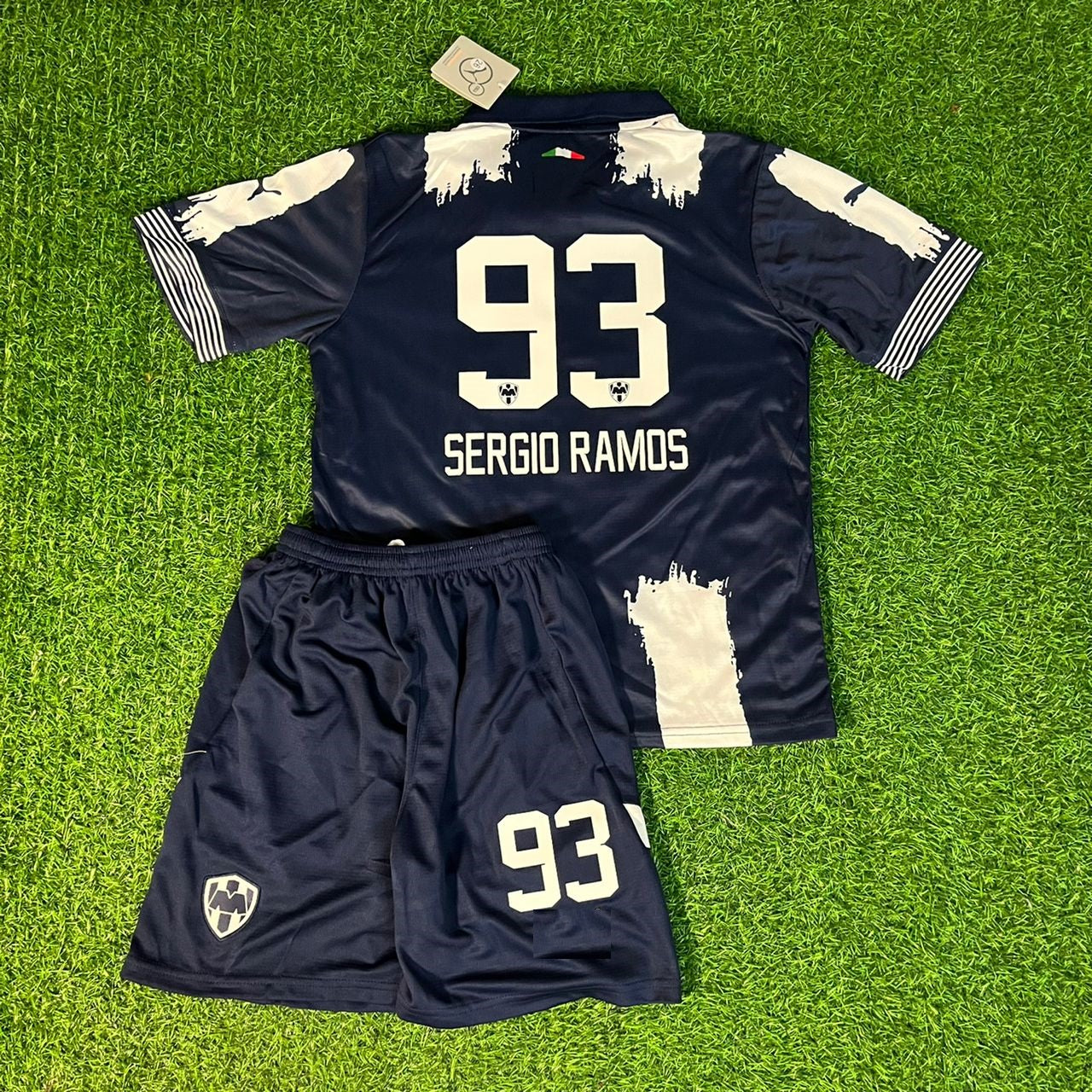 Sergio Ramos Monterrey New Season Kids Kinder Home Jersey Soccer Shirt