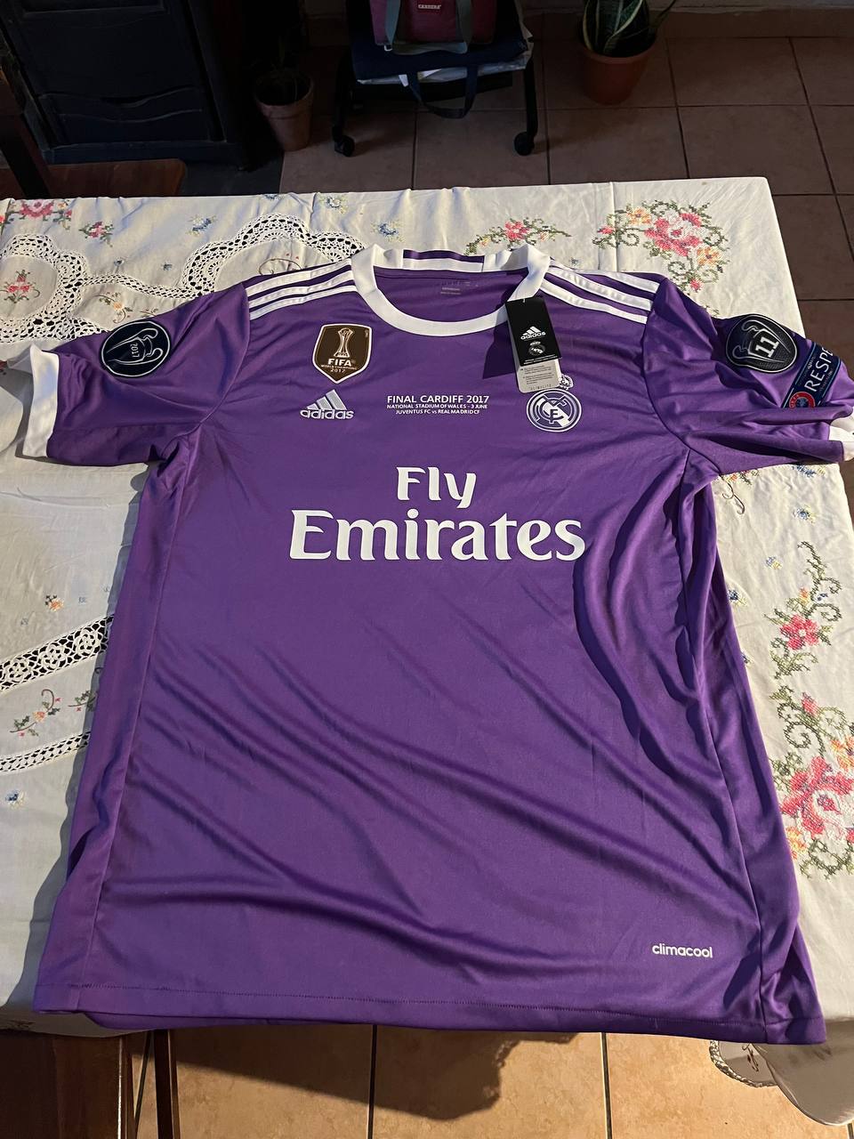 Sergio Ramos Real Madrid Purple Retro Short Sleeve Jersey Trikot Maglia