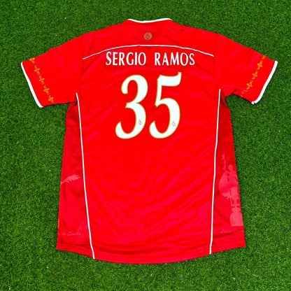 Sergio Ramos Sevilla 2003/2004 Red Home Retro Football Jersey Kit