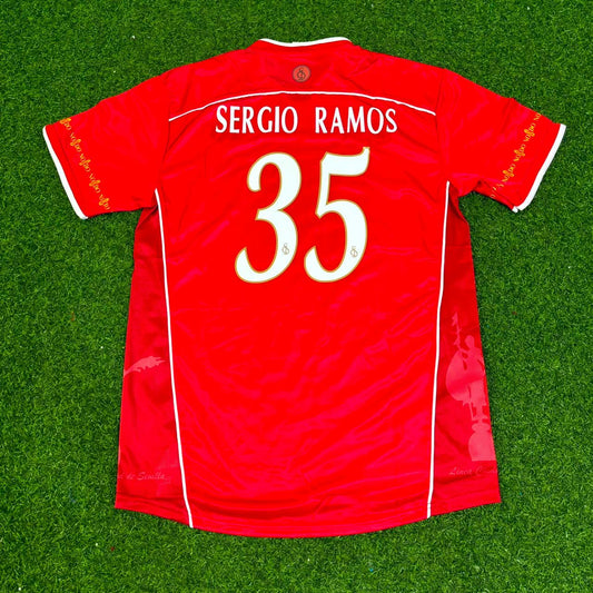 Sergio Ramos Sevilla 2003/2004 Red Home Retro Football Jersey Kit
