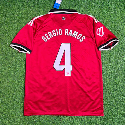 Sergio Ramos Sevilla Red Home Retro Football Jersey Kit