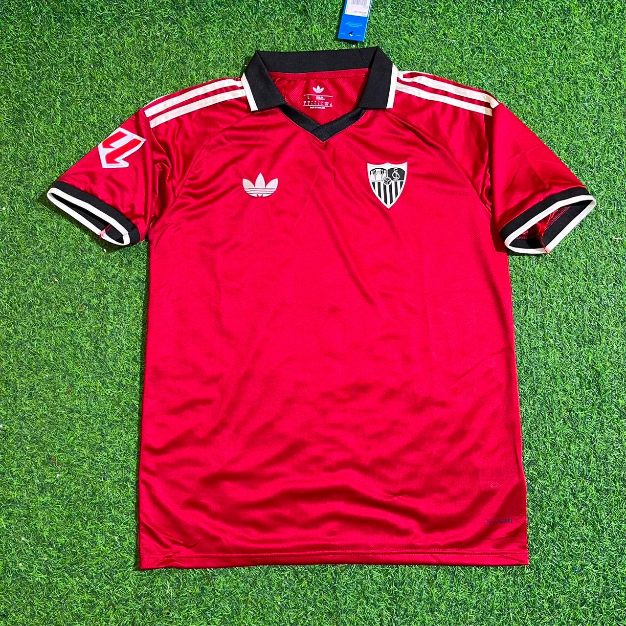 Sergio Ramos Sevilla Red Home Retro Football Jersey Kit