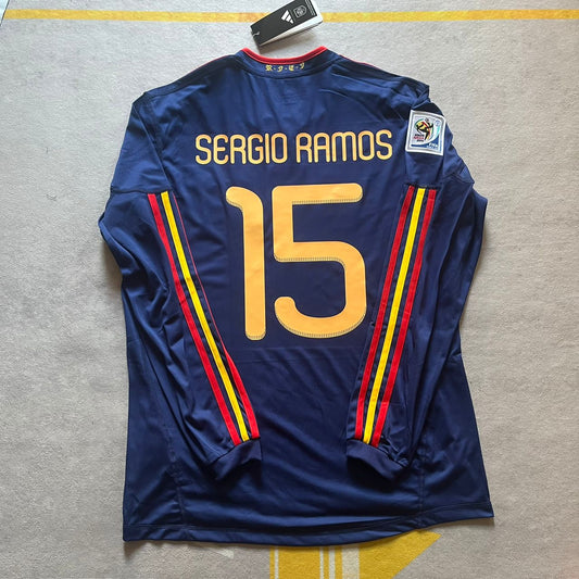 Sergio Ramos - Spain 2010 World Cup Final Retro Jersey Trikot