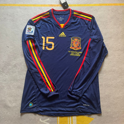 Sergio Ramos - Spain 2010 World Cup Final Retro Jersey Trikot