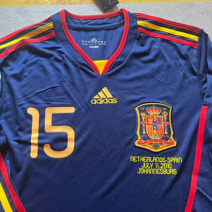 Sergio Ramos - Spain 2010 World Cup Final Retro Jersey Trikot