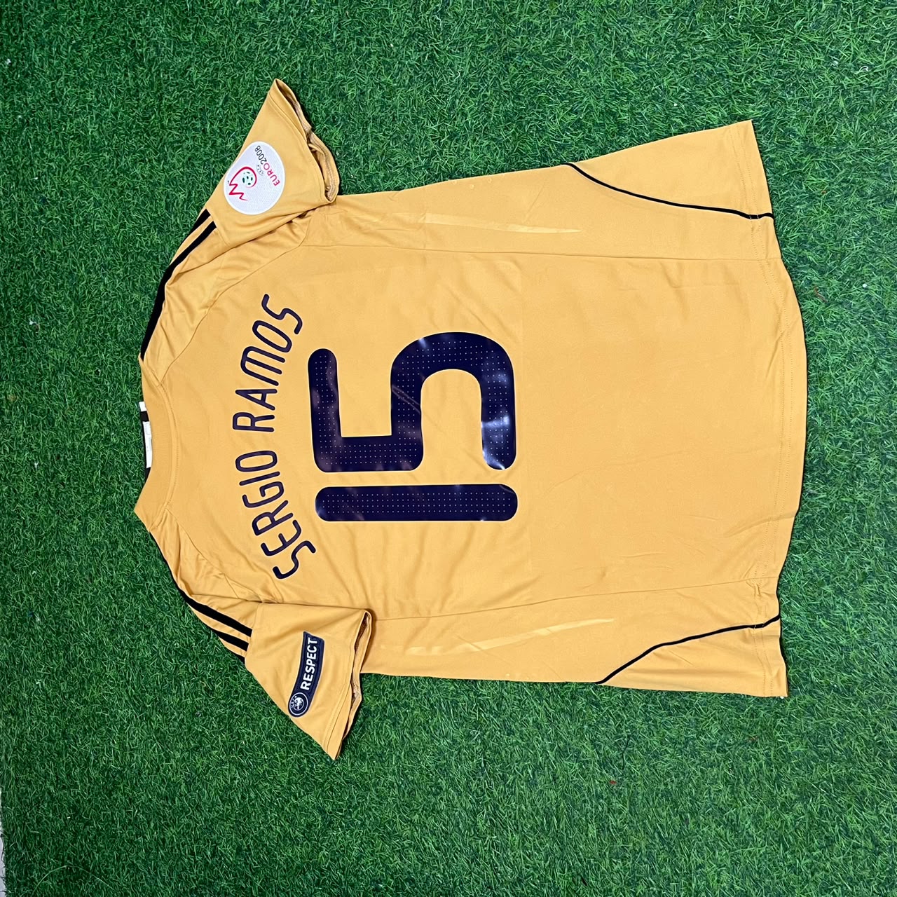 Sergio Ramos 15- Spain EURO 2008 Retro Football Jersey