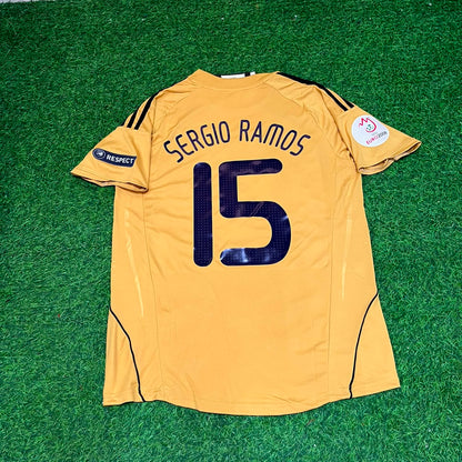 Sergio Ramos 15- Spain EURO 2008 Retro Football Jersey
