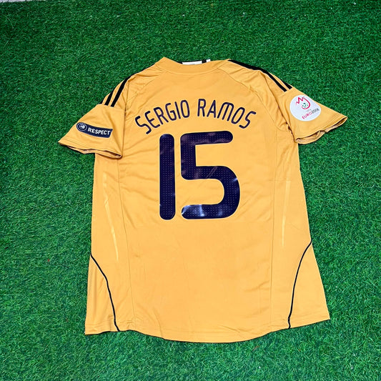 Sergio Ramos 15- Spain EURO 2008 Retro Football Jersey