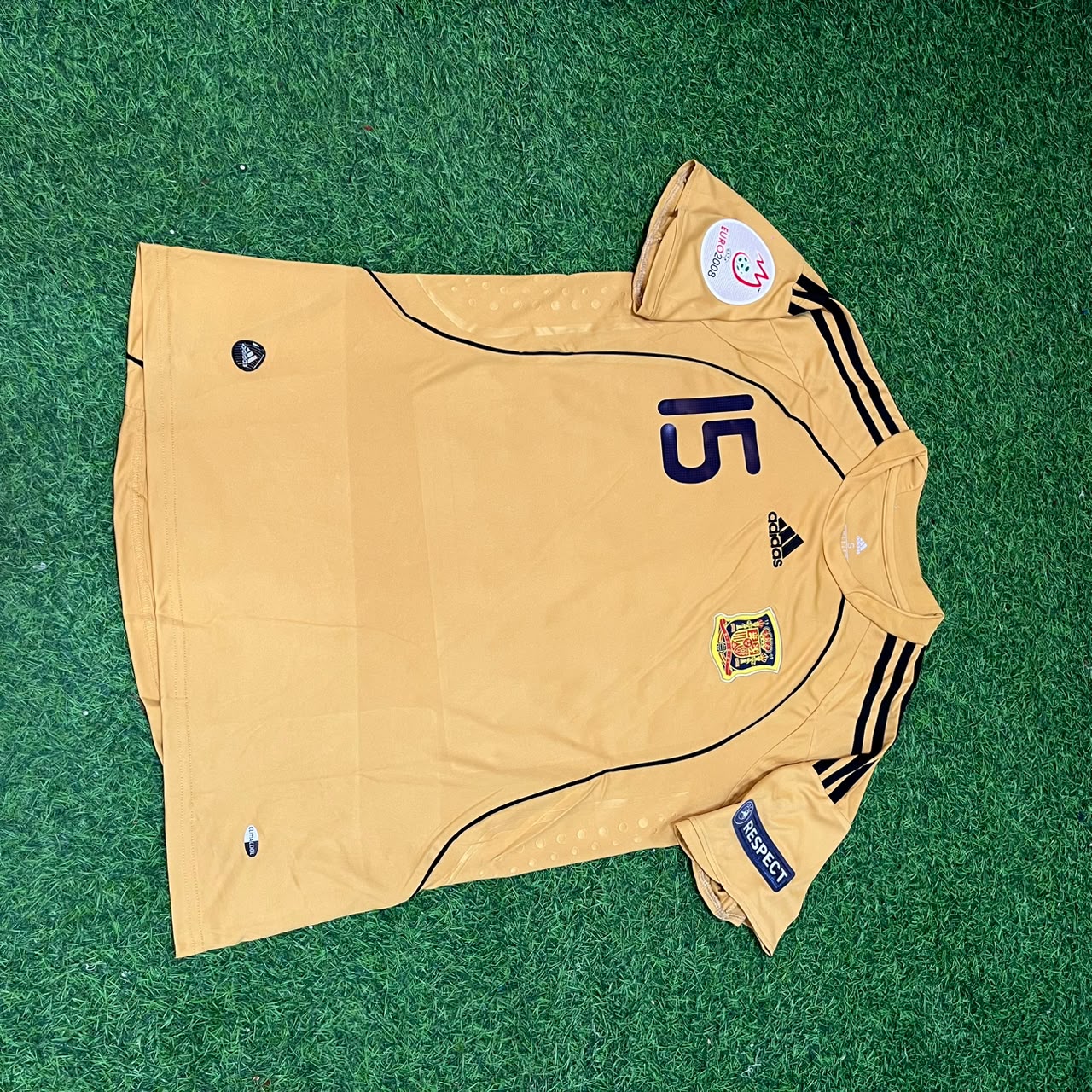 Sergio Ramos 15- Spain EURO 2008 Retro Football Jersey