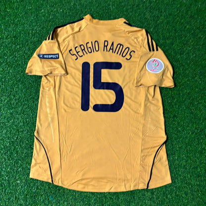 Sergio Ramos 15- Spain EURO 2008 Retro Football Jersey