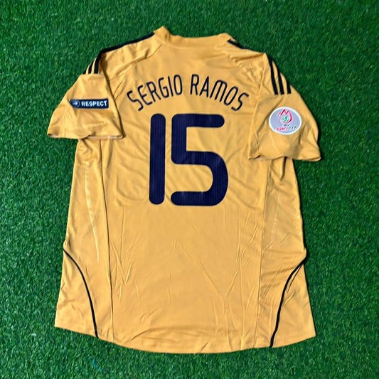 Sergio Ramos 15- Spain EURO 2008 Retro Football Jersey