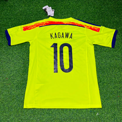 Maillot Rétro Domicile Bleu Coupe du Monde 2014 Japon Shinji Kagawa
