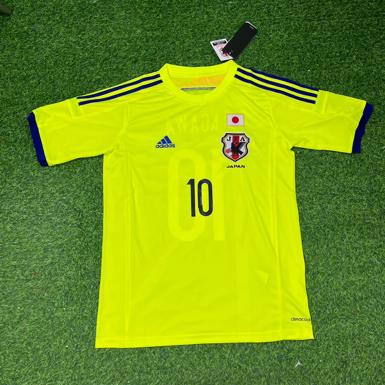 Maillot Rétro Domicile Bleu Coupe du Monde 2014 Japon Shinji Kagawa