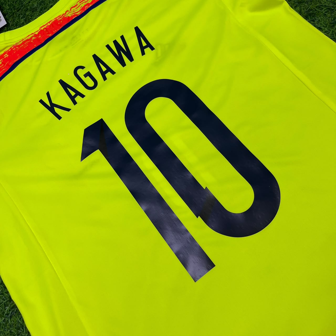 Maillot Rétro Domicile Bleu Coupe du Monde 2014 Japon Shinji Kagawa