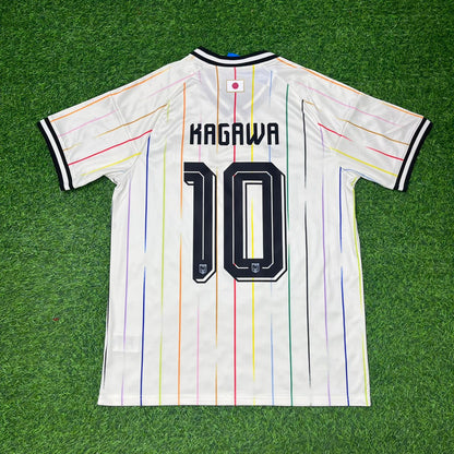 Shinji Kagawa Japan Auswärts Weiß Fußballtrikot