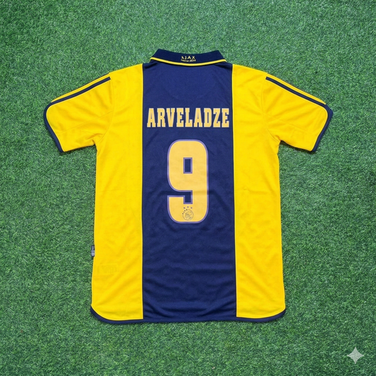 Shota Arveladze Ajax 2000/2001 Retro Yellow Football Jersey