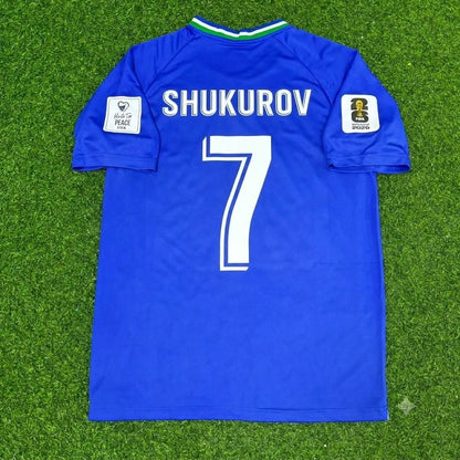 Otabek Shukurov Uzbekistan 2026 World Cup Blue Football Jersey