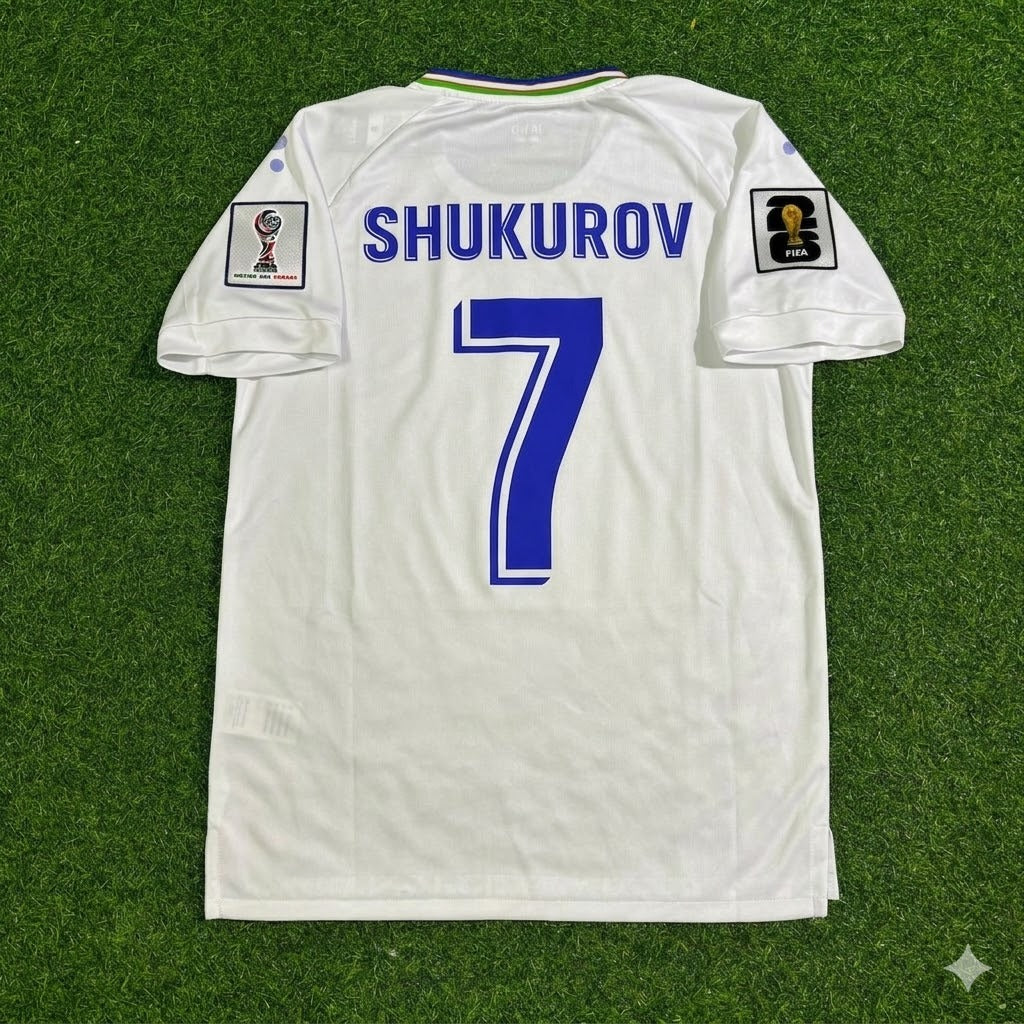 Otabek Shukurov Uzbekistan 2026 World Cup Football Jersey