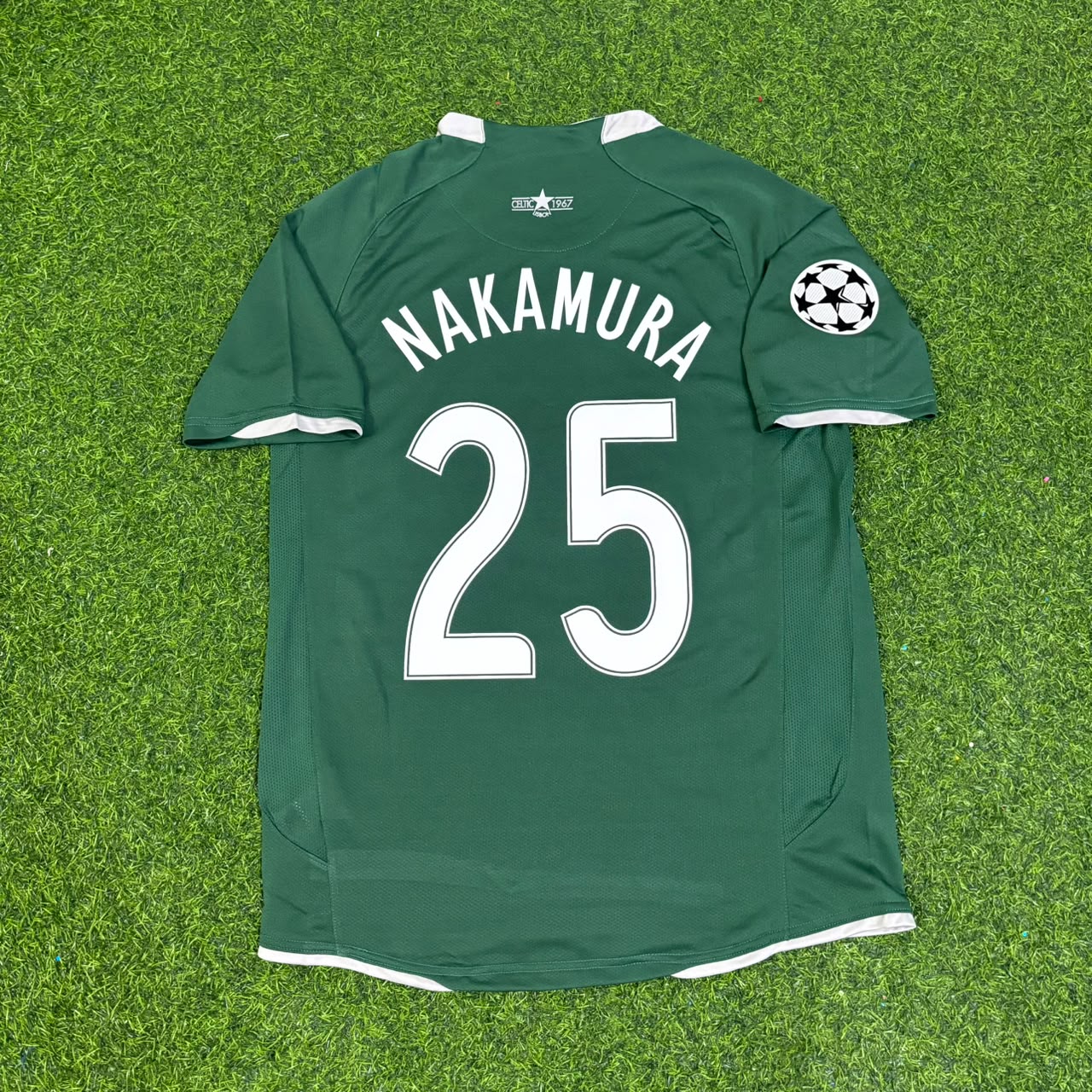 Shunsuke Nakamura #25 Celtic 2007 2008 Home Retro Jersey