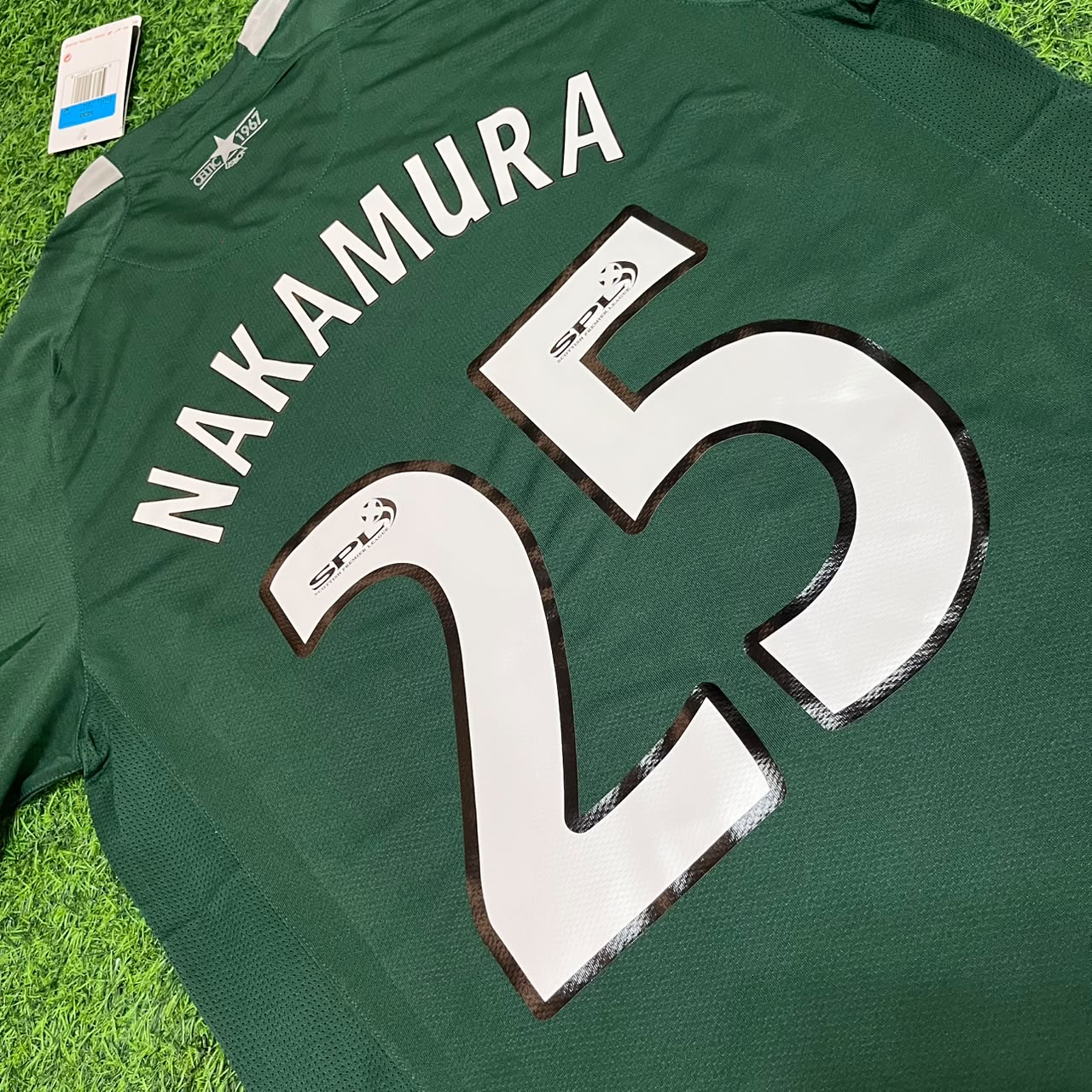 Shunsuke Nakamura #25 Celtic 2007 2008 Home Retro Jersey