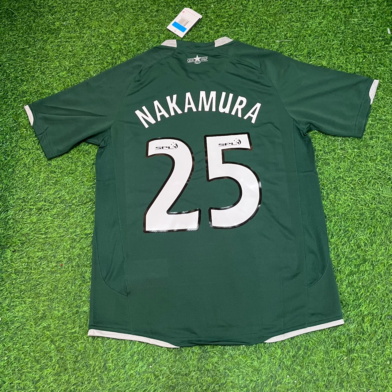Shunsuke Nakamura #25 Celtic 2007 2008 Home Retro Jersey