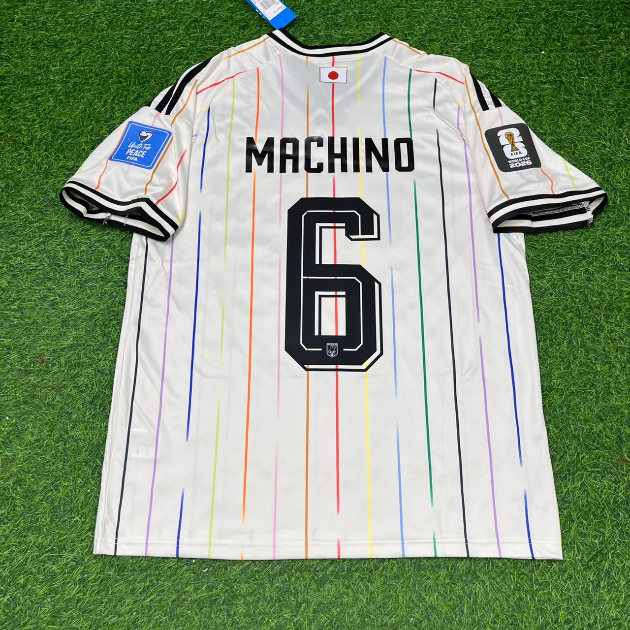 Shūto Machino Japan World Cup 2026 Away White Football Jersey Trikot Maillot