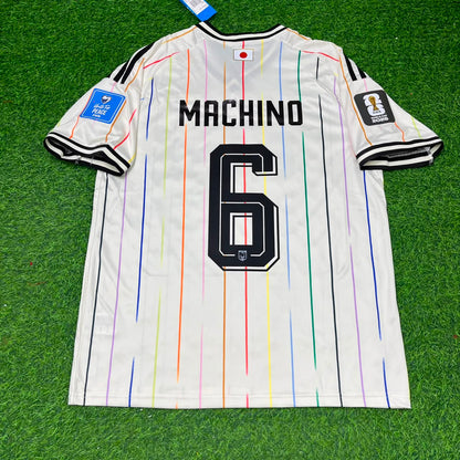 Shūto Machino Japan World Cup 2026 Away White Football Jersey Trikot Maillot