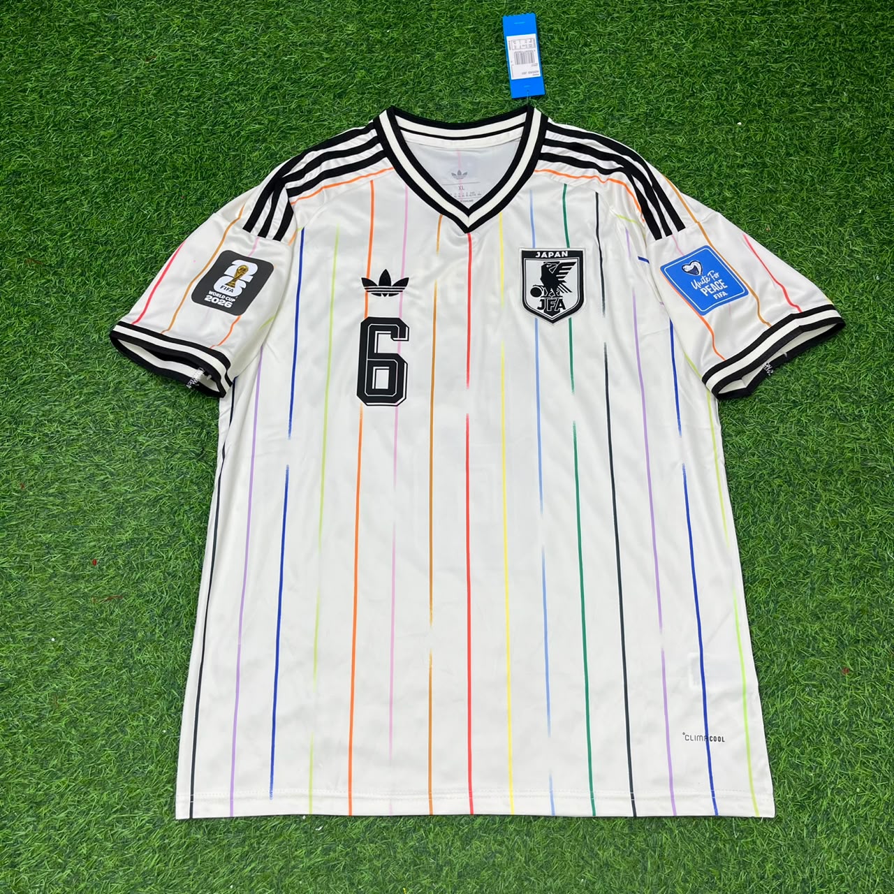 Shūto Machino Japan World Cup 2026 Away White Football Jersey Trikot Maillot