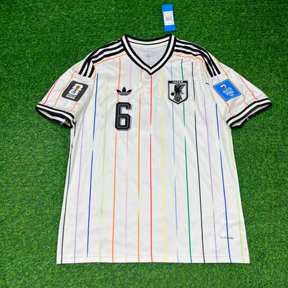 Shūto Machino Japan World Cup 2026 Away White Football Jersey Trikot Maillot
