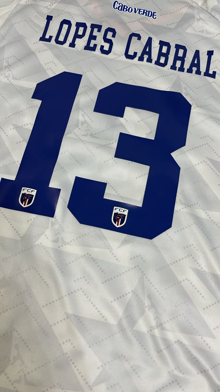 Sidny Lopes Cabral Cape Verde 2026 World Cup Children White Football Jersey