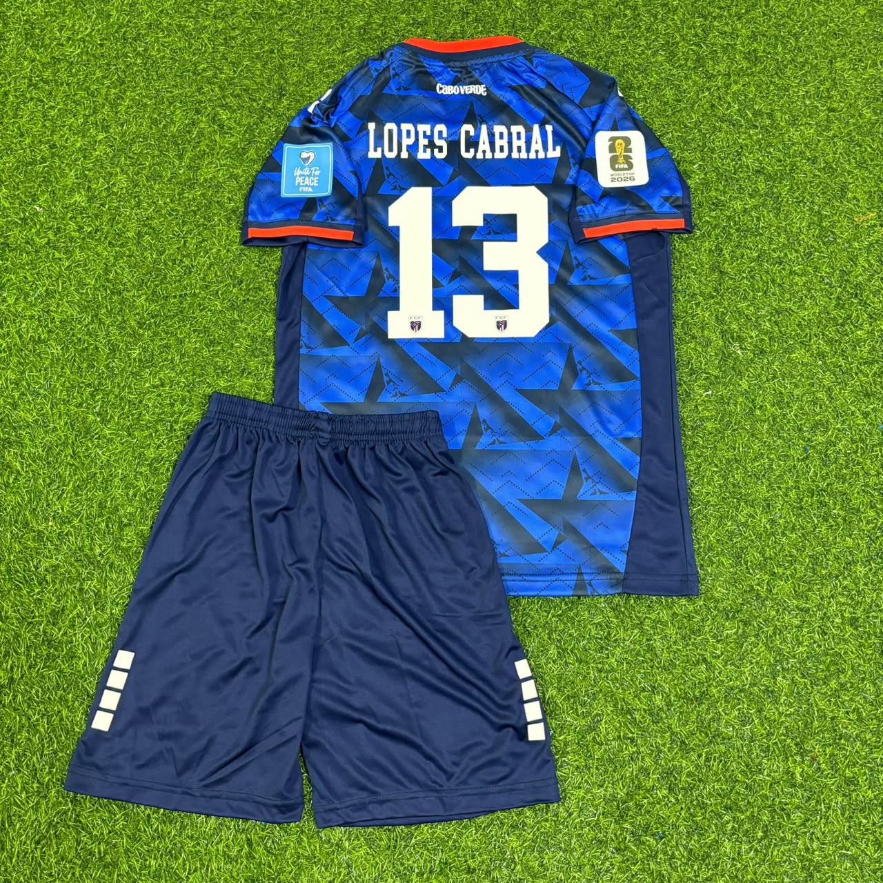 Sidny Lopes Cabral Cape Verde 2026 World Cup Children Football Jersey
