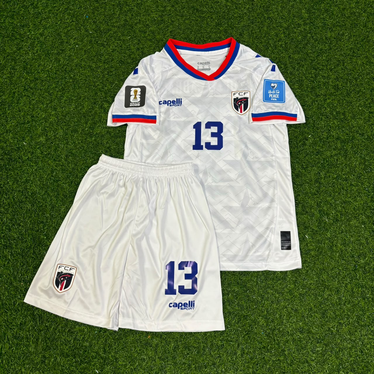Sidny Lopes Cabral Cape Verde 2026 World Cup Children White Football Jersey