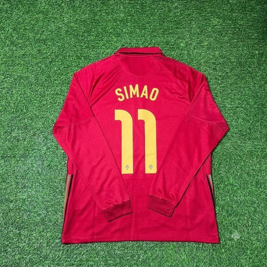 Simao Sabrosa Portugal Commemorative Long Sleeve Football Jersey Kit