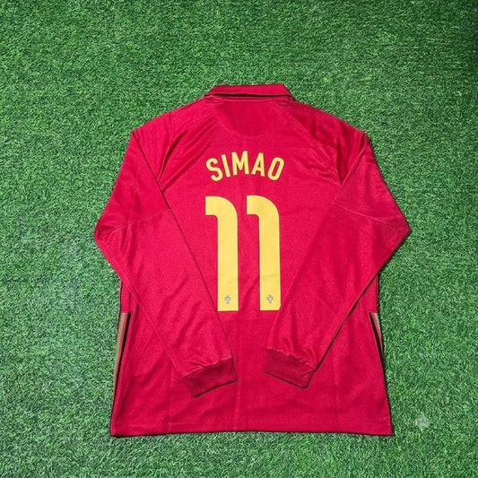 Simao Sabrosa Portugal Commemorative Long Sleeve Football Jersey Kit