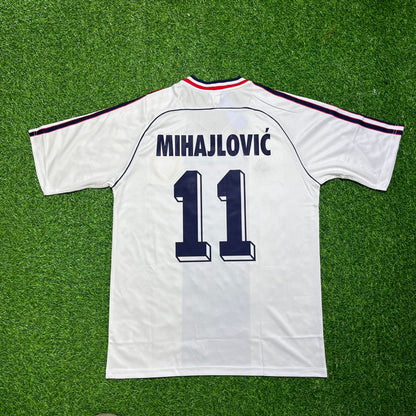Sinisa Mihajlovic Yugoslavia Retro Black Kit Jersey Trikot Maglia Soccer Shirt