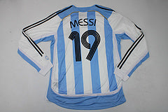 Lionel Messi 2006 World Cup Retro Argentina Retro Long Sleeve Jersey Maillot Trikot Maglia (Copy)