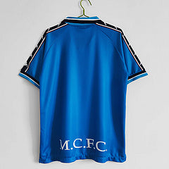 97/98 Manchester City Blaues Retro-Trikot