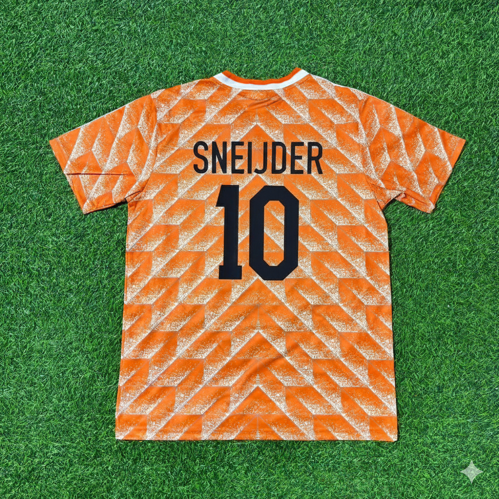 Wesley Sneijder Netherlands Home Retro Football Jersey Kit
